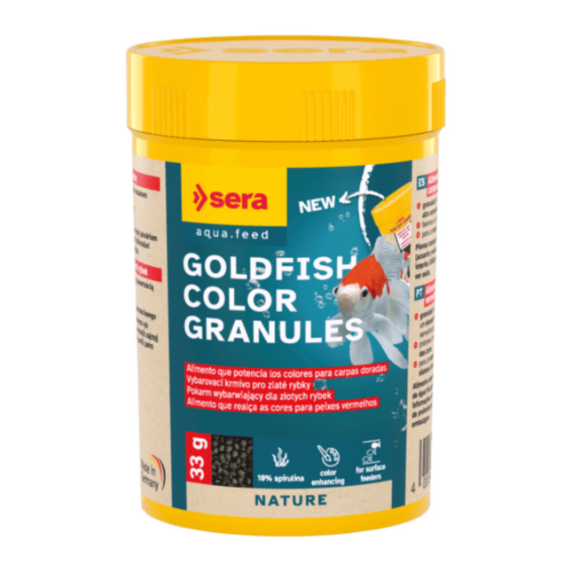 Sera Goldfish Color Granules - Alimento para Peces de Agua Fría