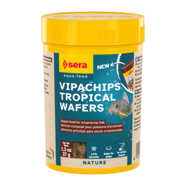 Sera Vipachips Tropical Wafers 100 ml - Alimento en Tabletas para Peces de Fondo