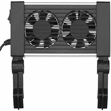 Ventilador Aquamedic Arctic Breeze instalado en acuario, refrigeración silenciosa para peces y corales