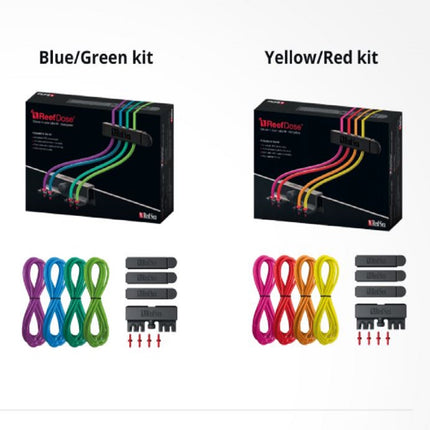 Kit Red Sea ReefDose Tube Kit con tubos codificados por color y conectores para bombas dosificadoras de acuario marino